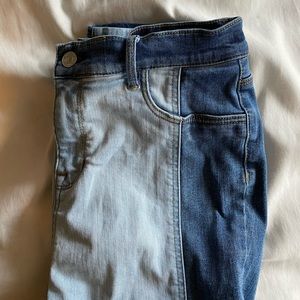Two Toned Skinny Jeans